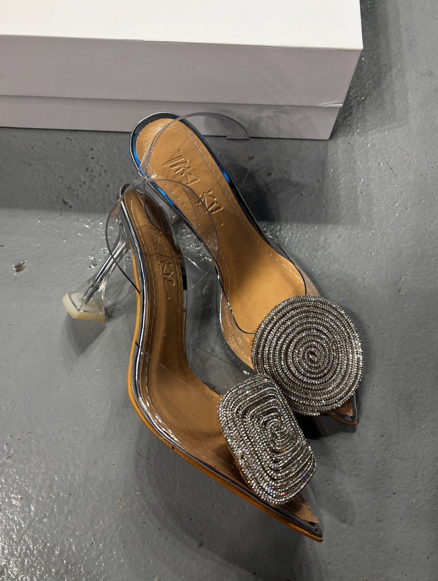 Square Rhinestone Elegant High Heels