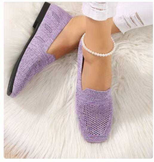 Cute Flat Fly Knit Shoes