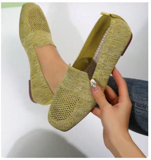 Cute Flat Fly Knit Shoes