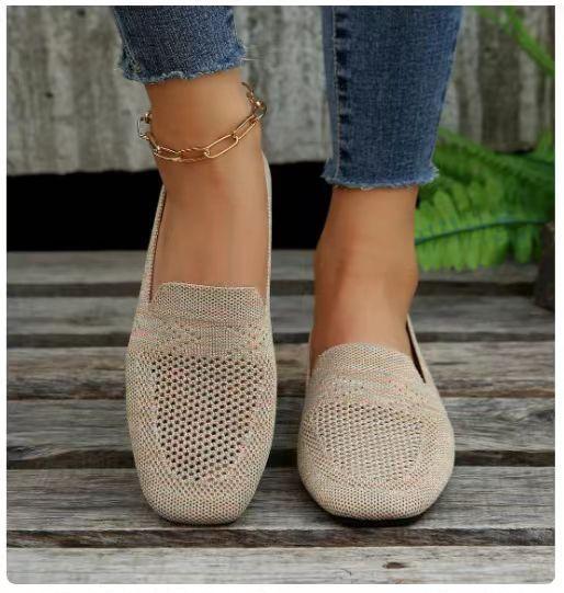 Cute Flat Fly Knit Shoes