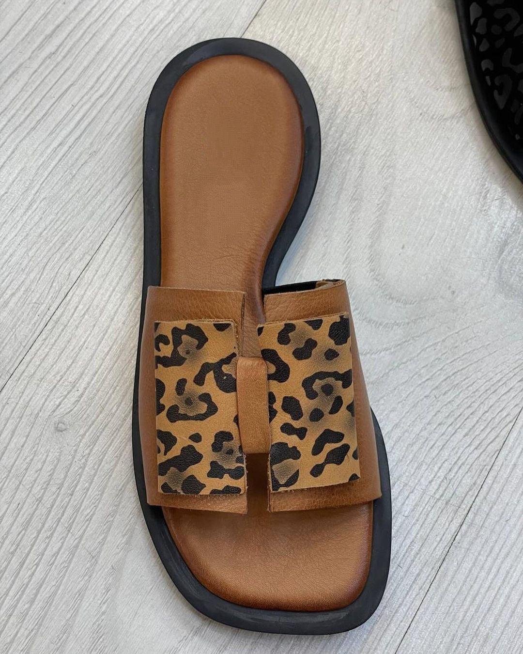 Leopard Print Butterfly Slippers